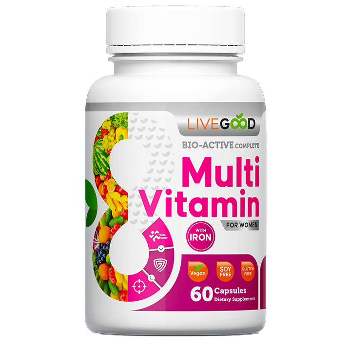LiveGood Bio-Active Complete Multi-Vitamin with Iron